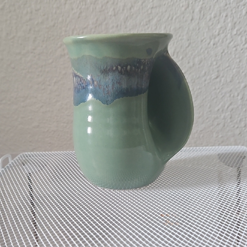 Neher Pottery  Elegant Sage Ceramic Mug
